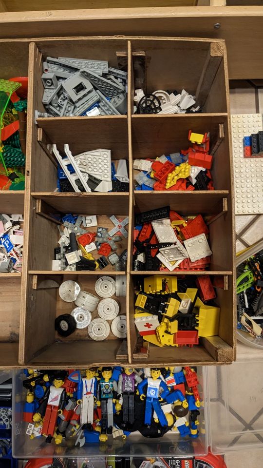 Lego Konvolut Sammlung 70er Jahre 3 Holzkisten in Köln