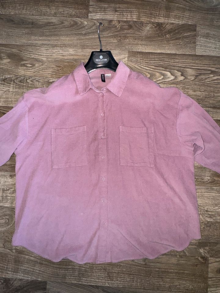 Neuwertige H&M Baumwolle Bluse Gr.XL Rose lila in Kaiserslautern