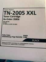 Toner Druckerpatrone TN-2005 XXL schwarz für 5000 Blatt Bayern - Unterthingau Vorschau