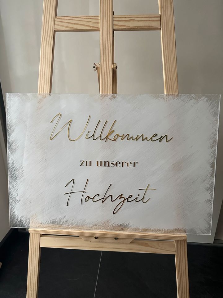 LEIHEN | Acryl Tischnummern | Gold | Hochzeit in Kappelrodeck