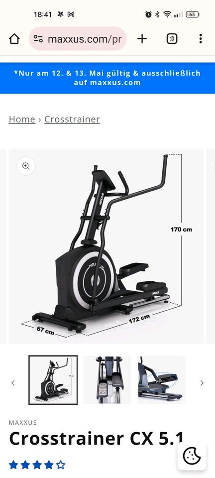 Crosstrainer, Ellipsentrainer Maxxus cx 5.1 in Bockhorn