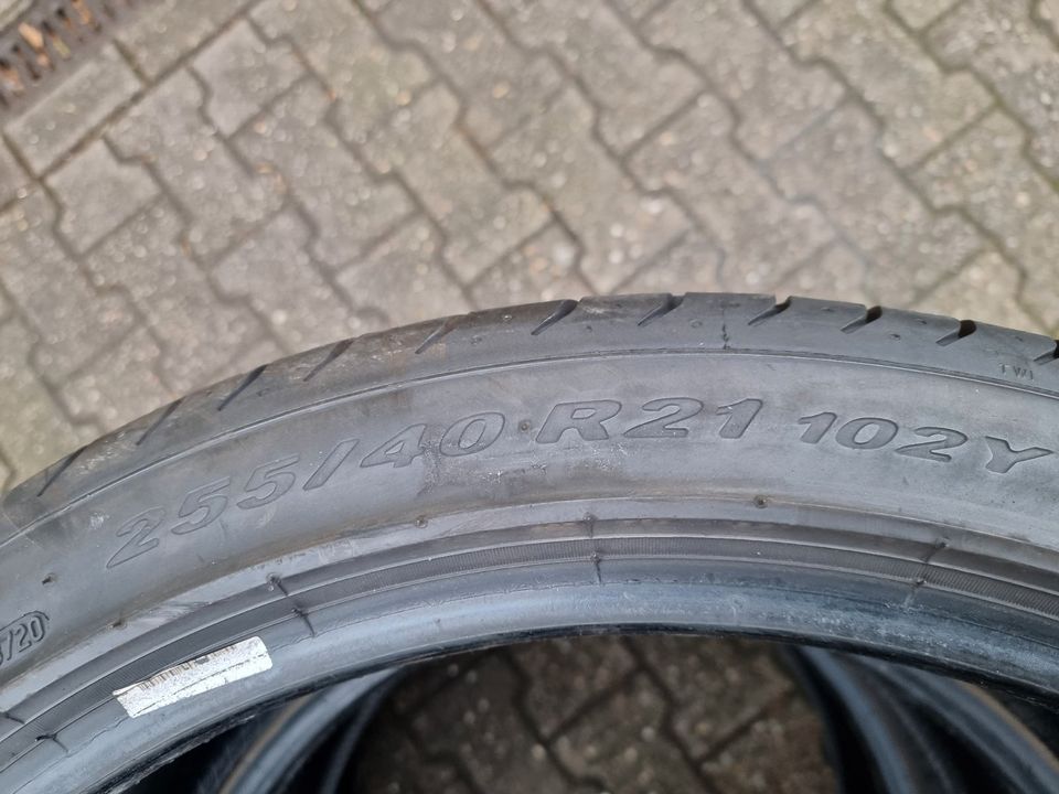 255/40 R21 102Y MFS Sommer 4 Stck 2 Pirelli 2Uniroyal R01 7mm in Dortmund