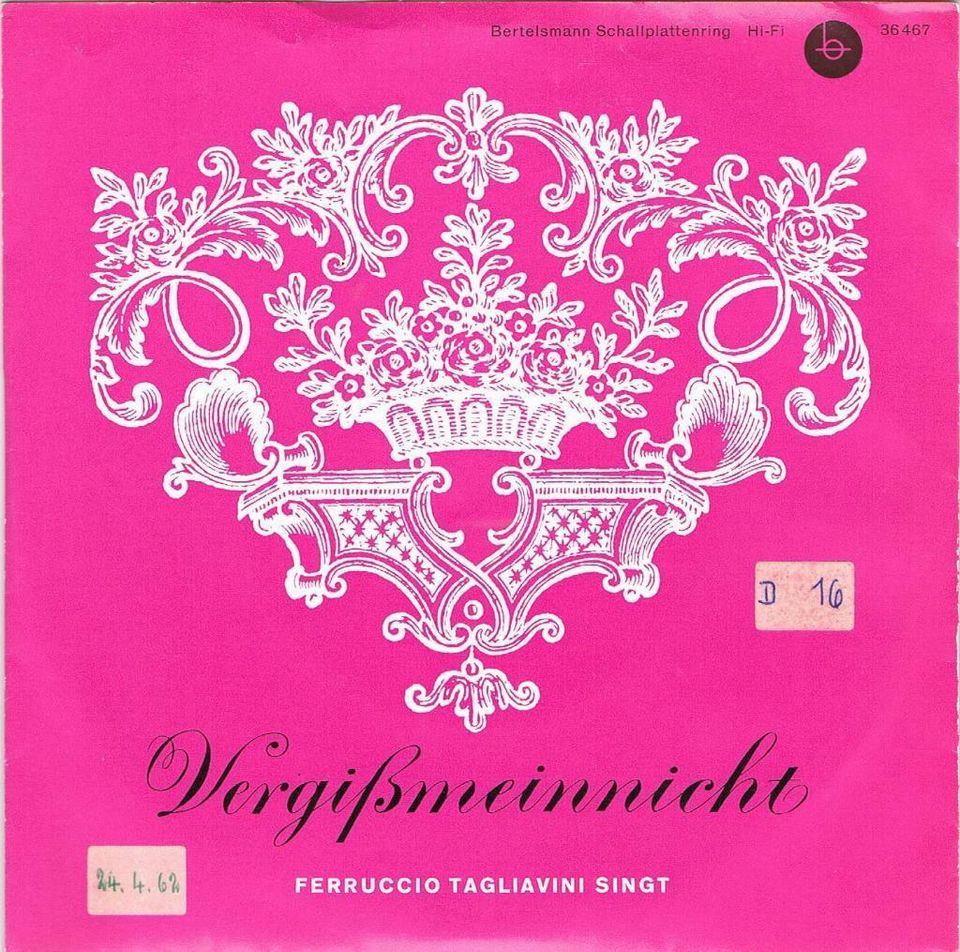 Schallplattenalbum D mit 17 Schallplatten 17,5 cm Durchmesser in Opfenbach