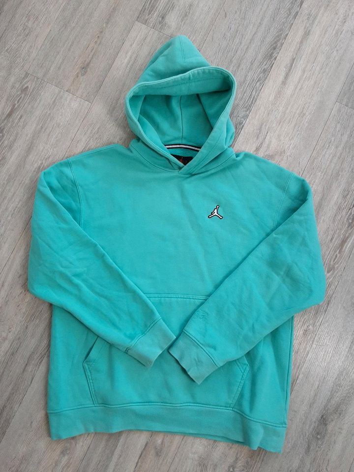 JORDAN HOODIE ❤ L türkis Pullover mit Kapuze Herren in Erfurt