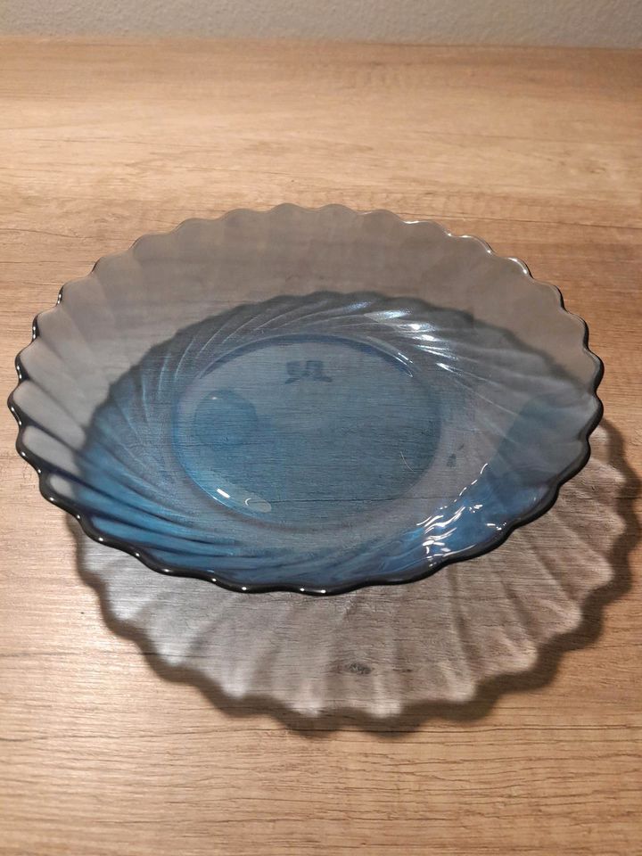 Verschiedenes blau Vase Glas Schale Duftlampe in Gengenbach