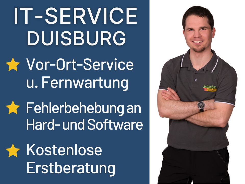 ⭐️ IT-Service PC-Service Vor-Ort-Support für Duisburg ⭐ in Duisburg