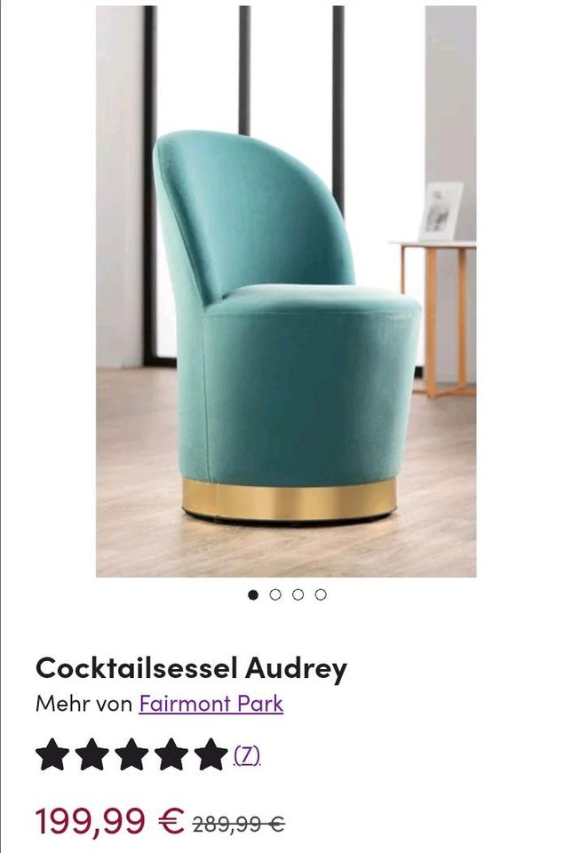 Designer Cocktailsessel in Glückstadt