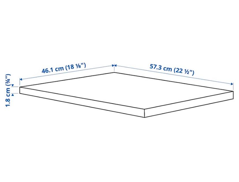 Ikea Pax KOMPLEMENT Boden, weiß, 50×58 cm in Herford