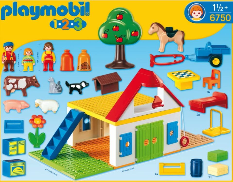 Playmobil 1 2 3 – Set 6750 Mein großer Bauernhof in Leverkusen