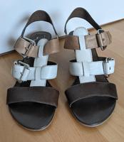 Damensandalen CAPRICE, Gr.38, Leder, Keilabsatz 6 cm, sehr gut Niedersachsen - Ronnenberg Vorschau