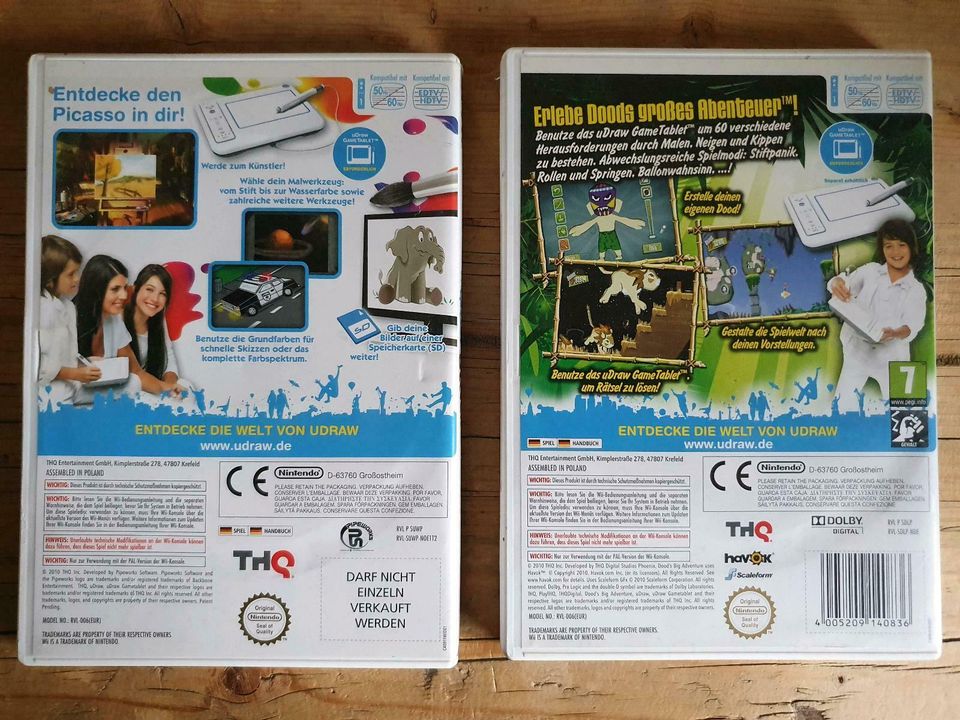 Nintendo Wii Udraw Studio & Doods Abenteuer + Game Tablet in Bielefeld