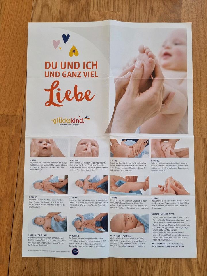 Plakat Babymassage in Geisenfeld