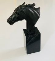 Art Deco Pferde Bronze Büste Kopf Hinrich Hussmann Bielefeld - Senne Vorschau