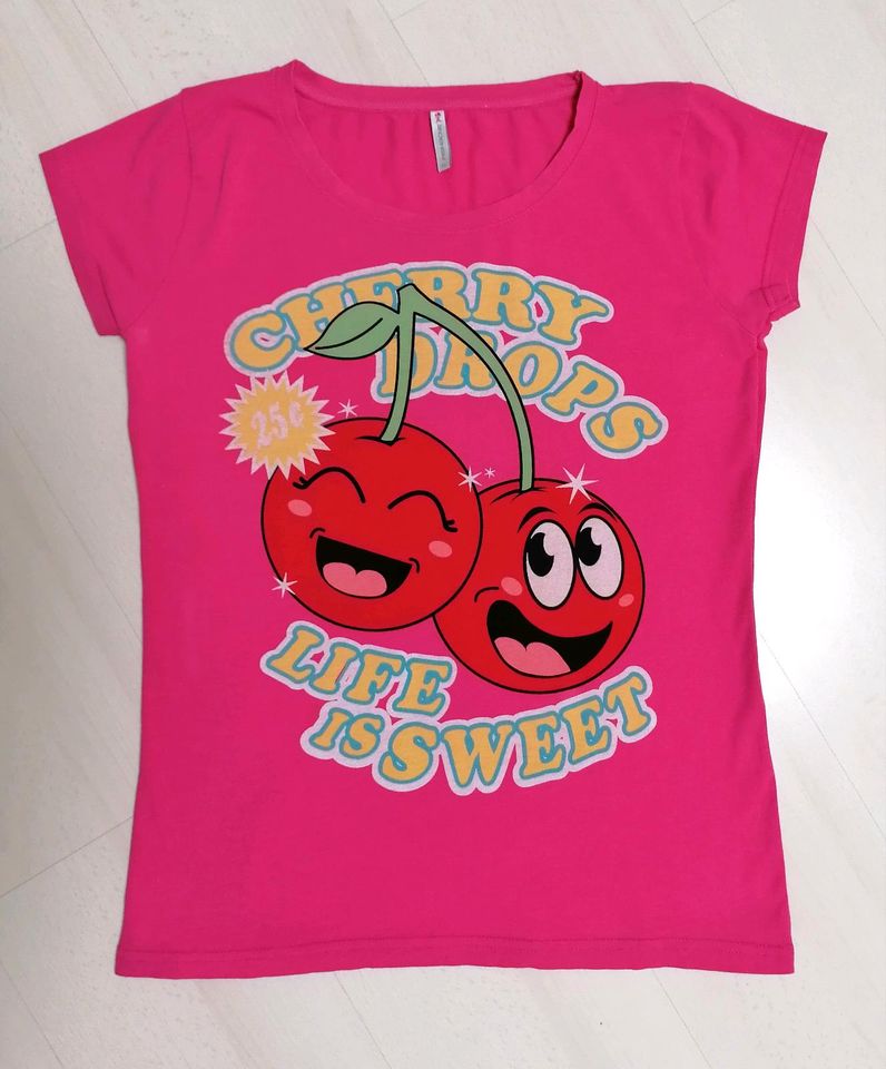 ❤️ Fishbone New Yorker süßes T-Shirt pink Gr XL Cherry Drops in Berlin