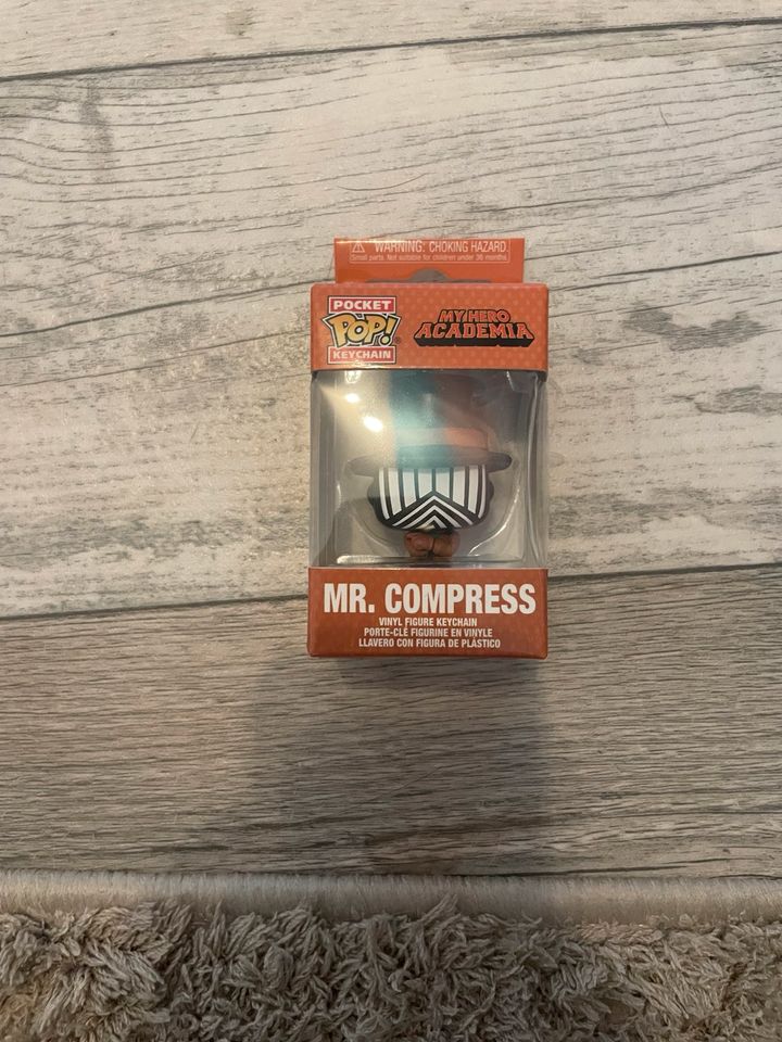 Mr Compress Funko Pop Schlüsselanhänger ungeöffnet in Dallgow