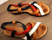 Brunu´s Schuhe Portugal Sandalen 39 weiches Leder rot weiß blau Nordrhein-Westfalen - Detmold Vorschau