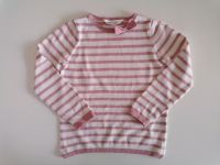 H&M Feinstrick Pullover Gr. 122/128rosa weiss gestreift Schleife Berlin - Hohenschönhausen Vorschau