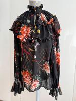 H&M Bluse Blumen Hemd Rüschen Volant Gr. S Hessen - Eschborn Vorschau