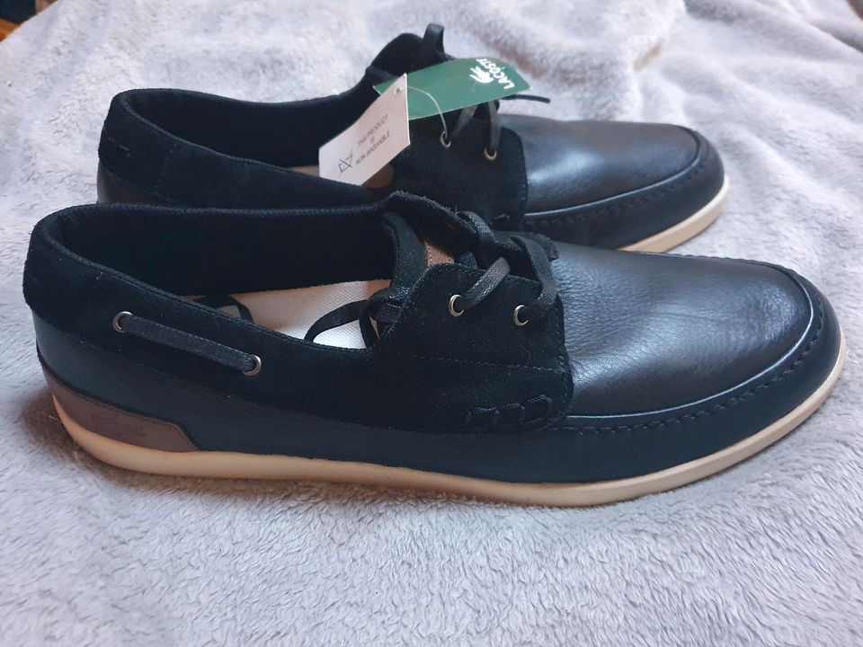 Lacoste Segelschuhe Leder  gr 47 neu mit Etikett in Schiffdorf