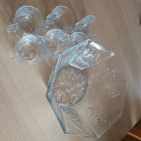 Bowleschale aus Glas mit 6 passenden Gläsern Peine - Kernstadt Nord Vorschau