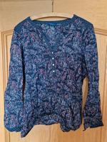 Tom Tailor Bluse Gr. 36 blau Blümchen Bayern - Gefrees Vorschau