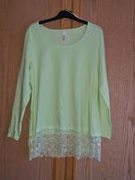 mintgrünes Sheego Shirt mit Spitze Gr. 40/42 wNeu Niedersachsen - Helmstedt Vorschau