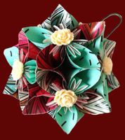 Origami Blütenkugel in zwei Varianten Sachsen - Großpösna Vorschau