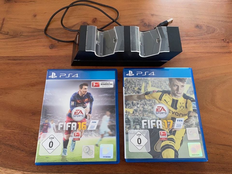 PS4 FIFA16 / FIFA17 und PS4 Ladestation in Bad Vilbel