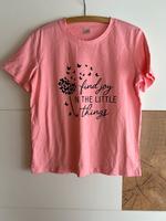 Rosa T-Shirt mit schwarzem Druck Hessen - Brechen Vorschau