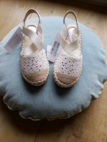 Espadrilles Ballerina Sandalen Ghizzani Glitzer weiß 30 NEU Baden-Württemberg - Brackenheim Vorschau