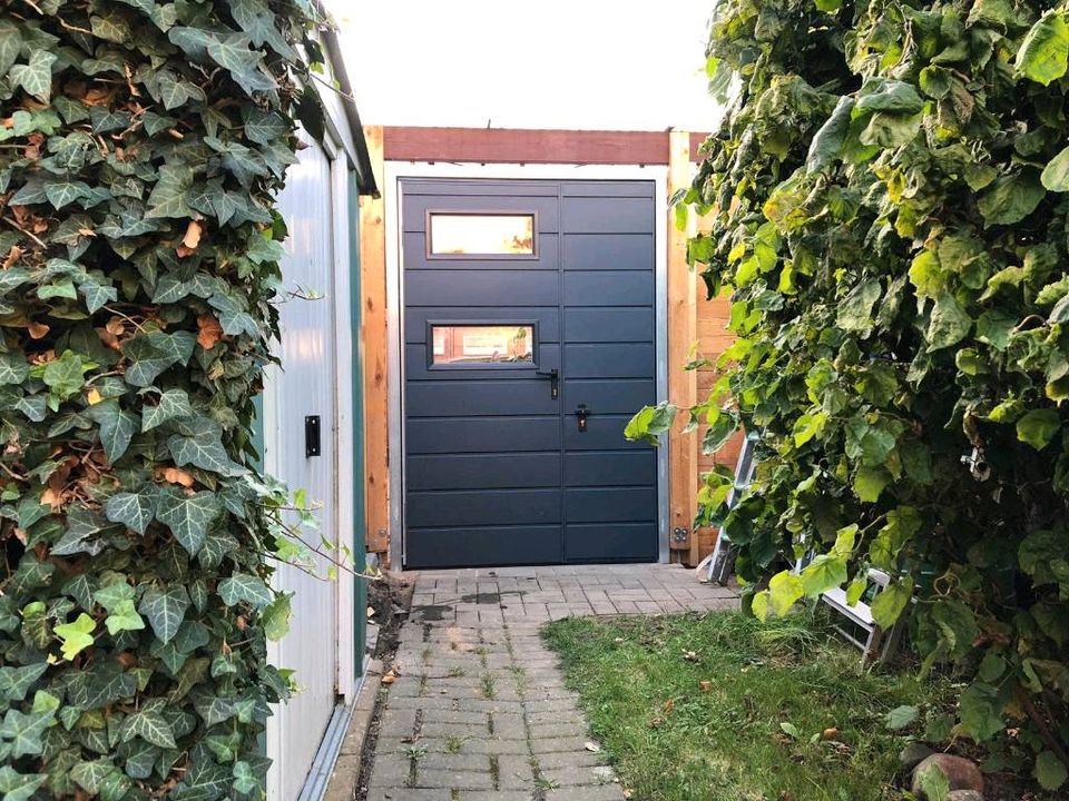 Hoftor container Garagentor haustür trapezblech rolltor schwingtor pflug Schiebetür sektionaltor hallentor gartentor gartentür  doppelflügeltor tor carport hundebox in Falkenberg/Elster