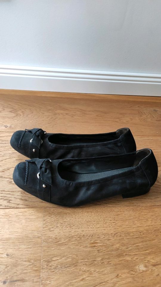 Semler Leder Ballerinas Gr. 7,5/41,5 Weite G schwarz bequem in Bocholt