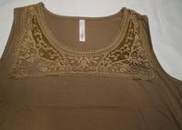 SHEEGO CASUAL, Top mit Spitze, hellbraun, Gr. 48 - NEU! Baden-Württemberg - Filderstadt Vorschau