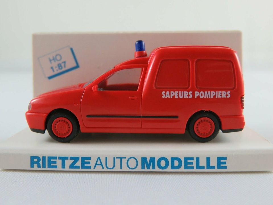 Rietze 50851 VW Caddy Kasten (1995) "SAPEURS POMPIERS (F)" 1:87 in Bad Abbach