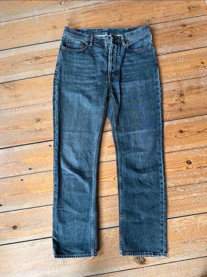 ACNE Jeans Bla Konst Log Used Blk 28/34 in Jork