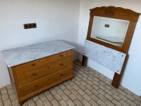 Kommode und Rückwand mit Spiegel / Holz und Marmor / Vintage Baden-Württemberg - Brühl Vorschau