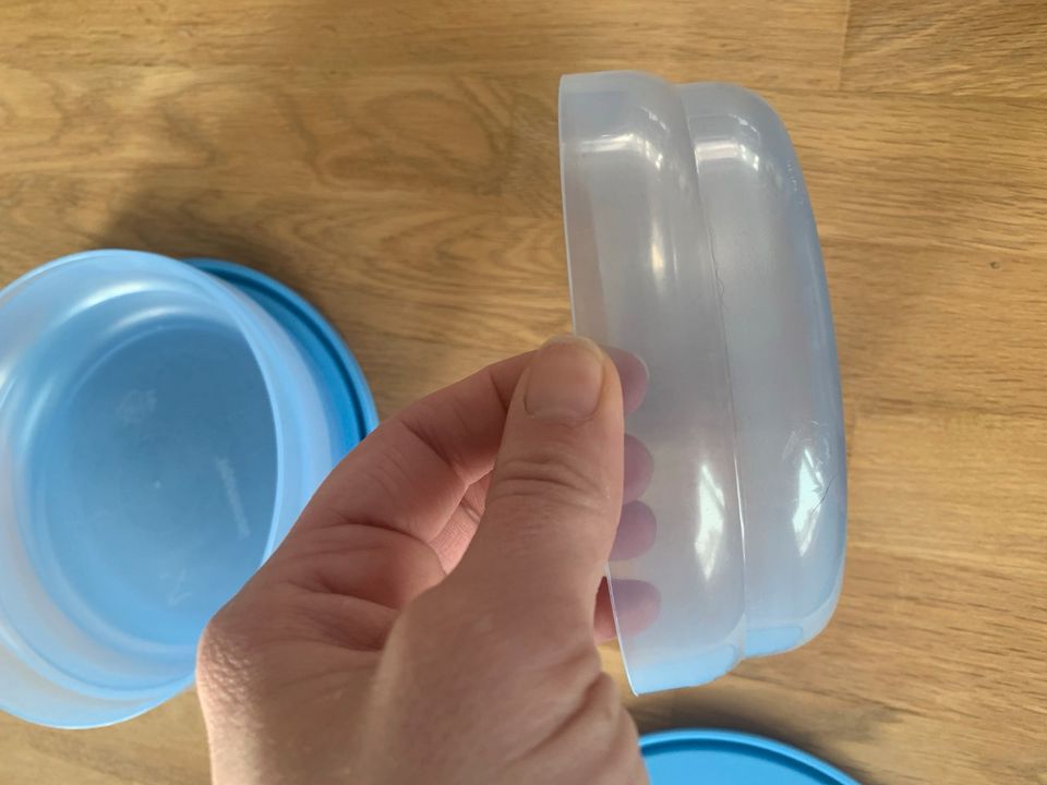 Tupperware Frische-Drops, Tupperdosen 3er Set blau in Wabern