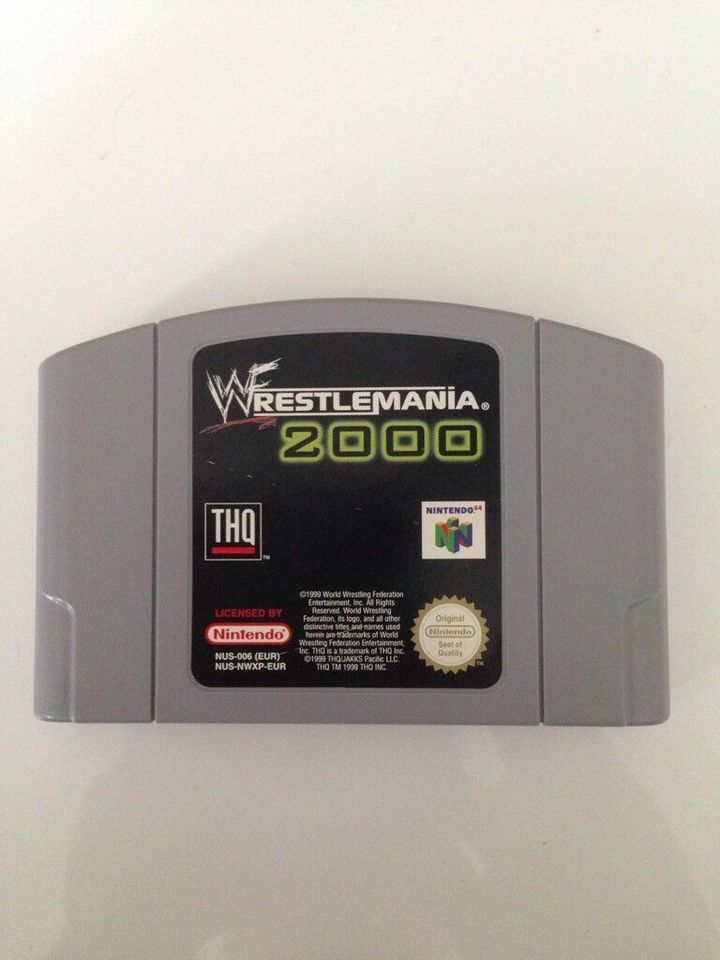 N64 Spiel WrestleMania 2000 in Karlstein