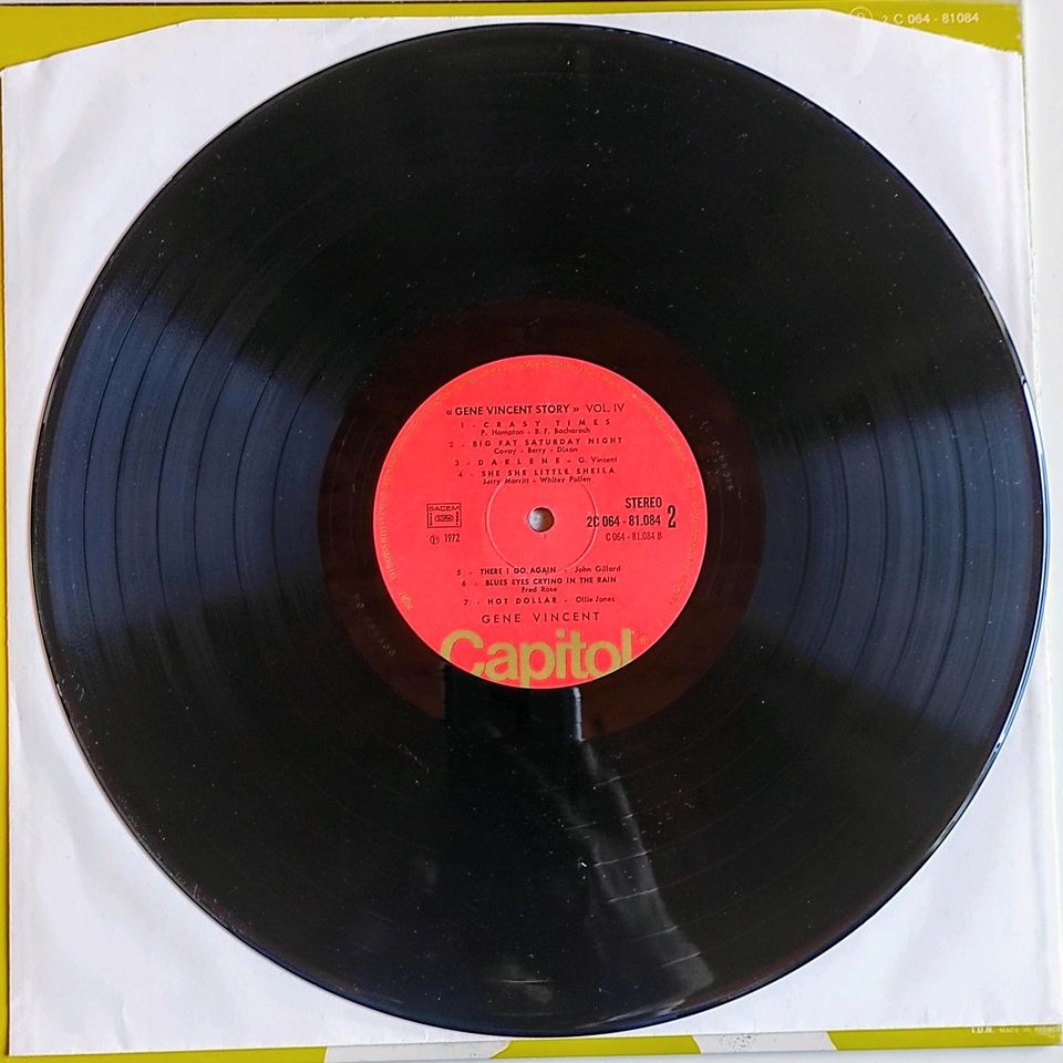 Vinyl-LP, Gene Vincent, 1960/62 Vol. 4 in Osnabrück