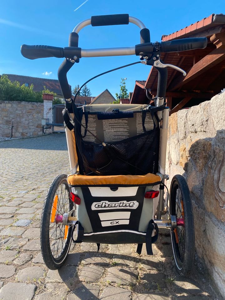 Chariot (Thule) CX1 Fahrradanhänger Jogger orange in Hochheim am Main