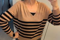 Mango Pullover Gr L Braun gestreift mit Kaschmir Hessen - Darmstadt Vorschau