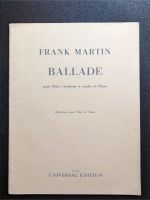 Frank Martin Ballade Flöte Streichorchester Klavier Klavierauszug München - Untergiesing-Harlaching Vorschau