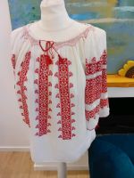 Rumänische Ungarische Bluse Handarbeit Boho Hippie Stickerei Bayern - Rothenburg o. d. Tauber Vorschau