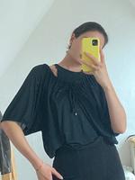 vila L 40 42 oversize fledermaus Y2k 00s oberteil shirt top mini Nordrhein-Westfalen - Minden Vorschau