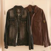 wie NEU! SET in XL: 1 schwarze Jeansjacke + 1 braunes Overhemd Berlin - Neukölln Vorschau