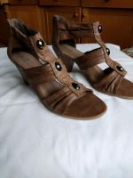 Sandalen mit Absatz NEU!! Gr.42 braun Sandaletten Pumps Sachsen - Dippoldiswalde Vorschau