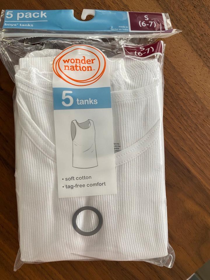 Kinder Unterwäsche, Multipack 5-er Unterhemd,Tank Top weiß,NEU in Offenbach