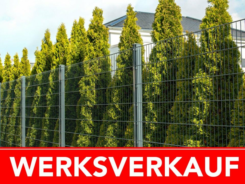 Zaun 10m doppelstabmatten Gartenzaun Metallzaun 1,63m in Castrop-Rauxel