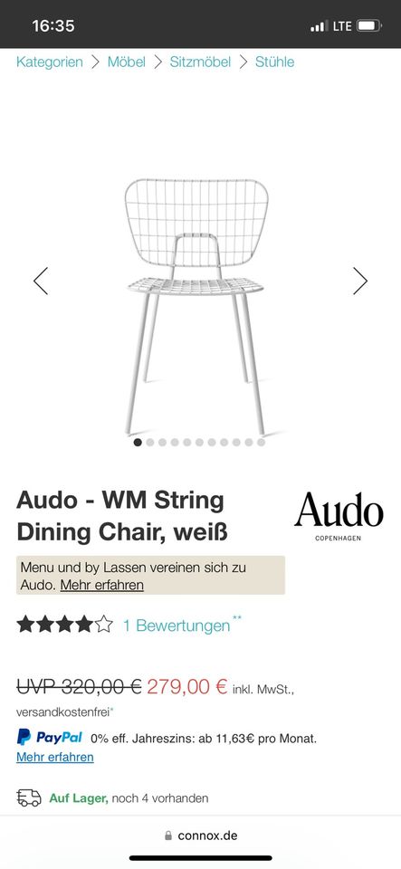 Dining chairs 4x muuto/Audo in München
