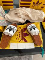 Gucci x adidas GG Leder Clog Weiß 37 1/2 Bayern - Manching Vorschau